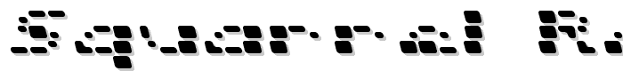 Squarrel  Rounded font